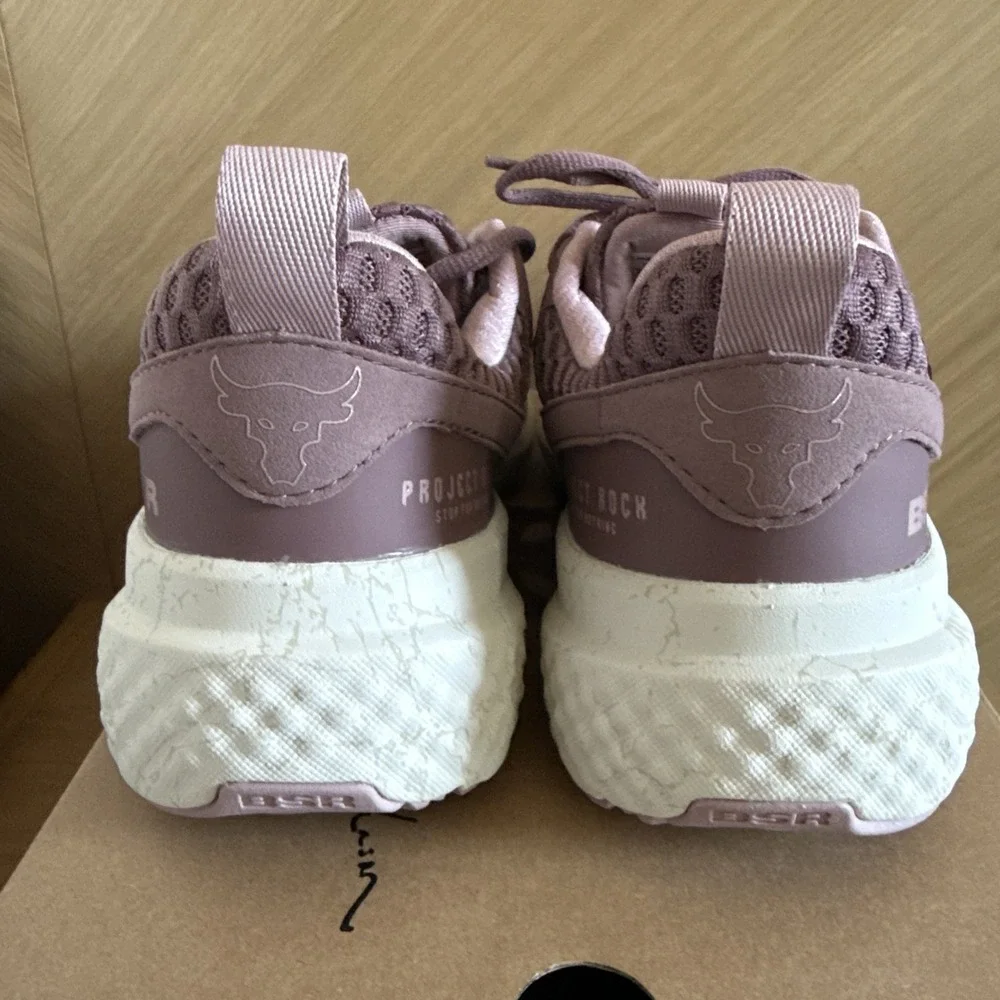 Under Armour‎ Women's Project Rock Blood Sweat Respect 5, Maroon Pink, Size 9.5